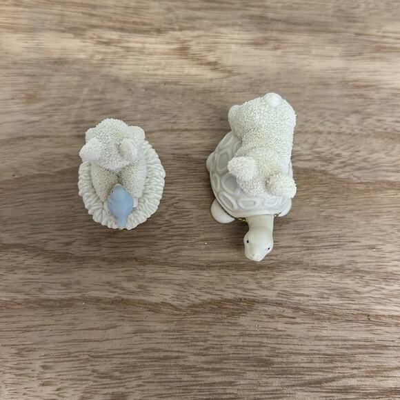 Dept 56 Snowbunnies “Piggyback” and “Tweet Tweet Tweet” trinket box - Picture 7 of 12